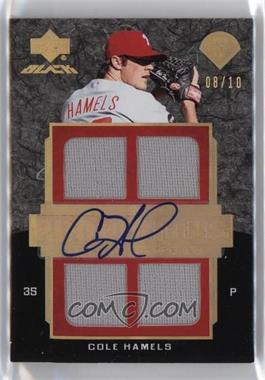 2007 Upper Deck Black - Prodigious Materials Autographs - Spectrum Gold #PR-CH - Cole Hamels /10