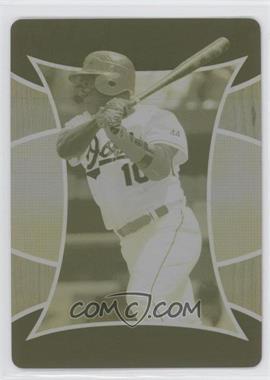 2007 Upper Deck Elements - [Base] - Printing Plate Yellow #4 - Miguel Tejada /1