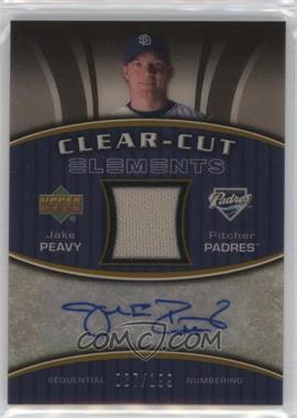 2007 Upper Deck Elements - Clear-Cut Elements - Silver #CCE-JP - Jake Peavy /199