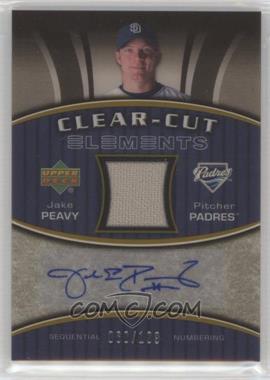 2007 Upper Deck Elements - Clear-Cut Elements - Silver #CCE-JP - Jake Peavy /199