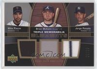 Mike Piazza, Brian McCann, Jorge Posada #/25