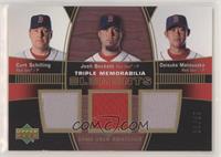 Curt Schilling, Josh Beckett, Daisuke Matsuzaka #/25