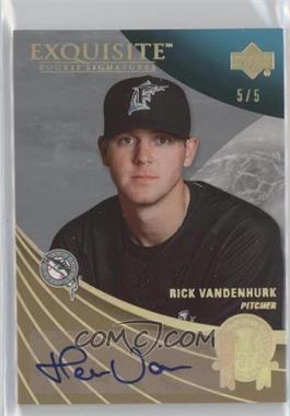 2007 Upper Deck Exquisite Rookie Signatures - All Rookie Team - Gold Spectrum #ART-RV - Rick Vandenhurk /5