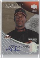 Fred Lewis #/15