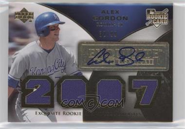 2007 Upper Deck Exquisite Rookie Signatures - [Base] - Gold #165 - Alex Gordon /99