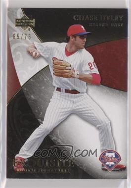 2007 Upper Deck Exquisite Rookie Signatures - [Base] - Gold #45 - Chase Utley /75