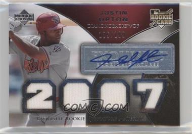 2007 Upper Deck Exquisite Rookie Signatures - [Base] #162 - Justin Upton /199