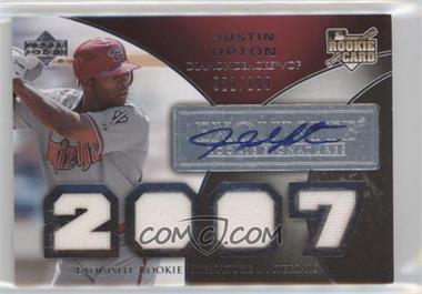 2007 Upper Deck Exquisite Rookie Signatures - [Base] #162 - Justin Upton /199