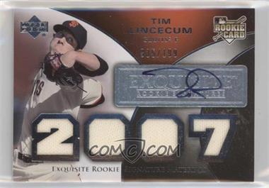 2007 Upper Deck Exquisite Rookie Signatures - [Base] #163 - Tim Lincecum /199