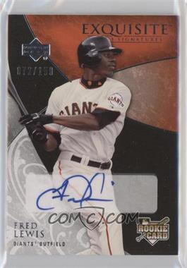 2007 Upper Deck Exquisite Rookie Signatures - [Base] #164 - Fred Lewis /150