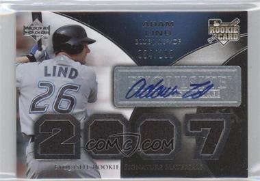 2007 Upper Deck Exquisite Rookie Signatures - [Base] #190 - Adam Lind /199