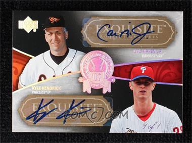 2007 Upper Deck Exquisite Rookie Signatures - Cal Ripken Jr. All Rookie Team - Platinum #RAR-30 - Cal Ripken Jr., Kyle Kendrick /1