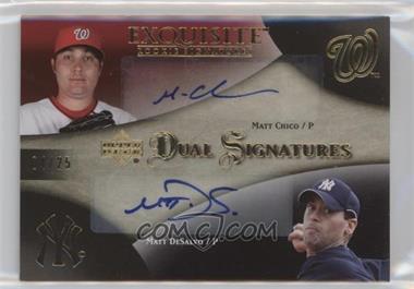 2007 Upper Deck Exquisite Rookie Signatures - Dual Signatures - Gold #EDS-CD - Matt Chico, Matt DeSalvo /25