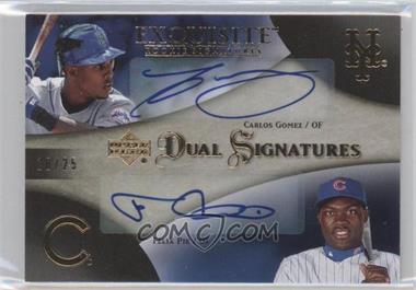 2007 Upper Deck Exquisite Rookie Signatures - Dual Signatures - Gold #EDS-GP - Carlos Gomez, Felix Pie /25