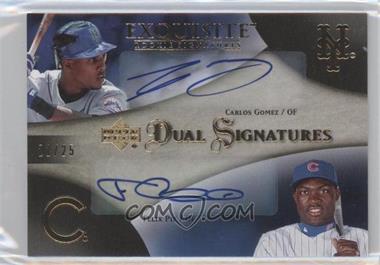 2007 Upper Deck Exquisite Rookie Signatures - Dual Signatures - Gold #EDS-GP - Carlos Gomez, Felix Pie /25