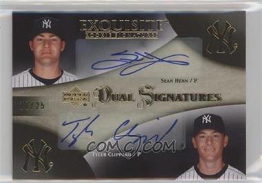 2007 Upper Deck Exquisite Rookie Signatures - Dual Signatures - Gold #EDS-HD - Sean Henn, Matt DeSalvo /25