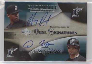 2007 Upper Deck Exquisite Rookie Signatures - Dual Signatures #EDS-RU - Hanley Ramirez, Dan Uggla /35