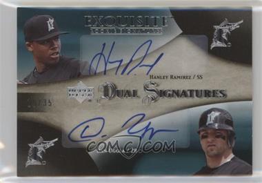 2007 Upper Deck Exquisite Rookie Signatures - Dual Signatures #EDS-RU - Hanley Ramirez, Dan Uggla /35