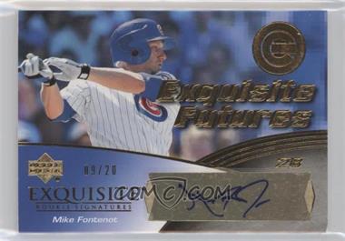 2007 Upper Deck Exquisite Rookie Signatures - Exquisite Futures - Gold #EF-MF - Mike Fontenot /20