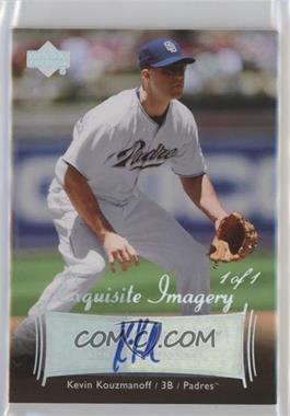 2007 Upper Deck Exquisite Rookie Signatures - Exquisite Imagery - Gold Spectrum #EI-KK3 - Kevin Kouzmanoff /1