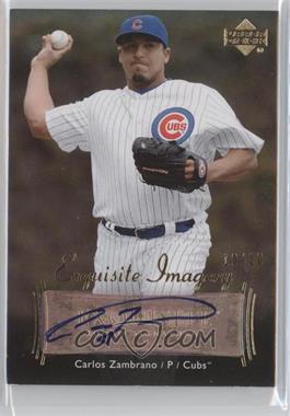 2007 Upper Deck Exquisite Rookie Signatures - Exquisite Imagery - Gold #EI-CZ - Carlos Zambrano /10