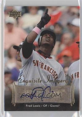 2007 Upper Deck Exquisite Rookie Signatures - Exquisite Imagery - Gold #EI-FL2 - Fred Lewis /10