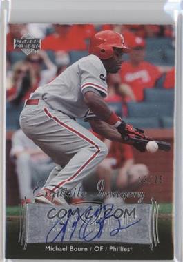 2007 Upper Deck Exquisite Rookie Signatures - Exquisite Imagery #EI-BO - Michael Bourn /25