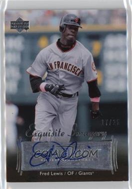 2007 Upper Deck Exquisite Rookie Signatures - Exquisite Imagery #EI-FL3 - Fred Lewis /25