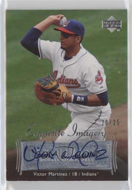 2007 Upper Deck Exquisite Rookie Signatures - Exquisite Imagery #EI-VM3 - Victor Martinez /25