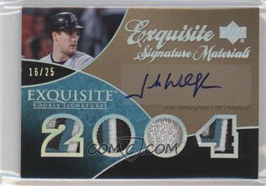 2007 Upper Deck Exquisite Rookie Signatures - Exquisite Signature Materials - Silver Spectrum Patch #ESM-JW - Josh Willingham /25