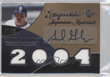 2007 Upper Deck Exquisite Rookie Signatures - Exquisite Signature Materials #ESM-AG - Adrian Gonzalez /85