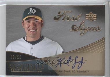 2007 Upper Deck Exquisite Rookie Signatures - First Signs #FS-SU - Kurt Suzuki /20