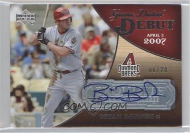 2007 Upper Deck Exquisite Rookie Signatures - Game Dated Debut #GDD-BA - Brian Barden /20