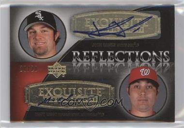 2007 Upper Deck Exquisite Rookie Signatures - Reflections - Gold #REF-JM - John Danks, Matt Chico /20