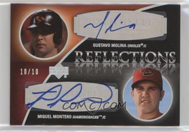 2007 Upper Deck Exquisite Rookie Signatures - Reflections - Silver Spectrum #REF-GM - Gustavo Molina, Miguel Montero /10