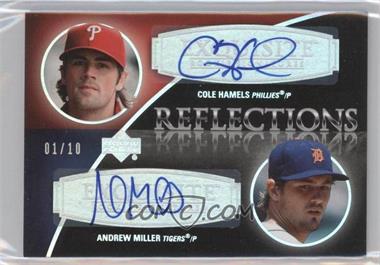 2007 Upper Deck Exquisite Rookie Signatures - Reflections - Silver Spectrum #REF-HM - Cole Hamels, Andrew Miller /10