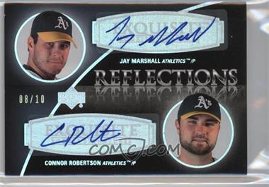 2007 Upper Deck Exquisite Rookie Signatures - Reflections - Silver Spectrum #REF-MR - Jay Marshall, Connor Robertson /10