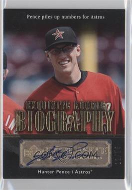 2007 Upper Deck Exquisite Rookie Signatures - Rookie Biography - Gold #ERB-HP - Hunter Pence /15