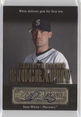 2007 Upper Deck Exquisite Rookie Signatures - Rookie Biography - Gold #ERB-SW - Sean White /15