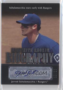 2007 Upper Deck Exquisite Rookie Signatures - Rookie Biography #ERB-JS - Jarrod Saltalamacchia /20