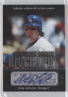 2007 Upper Deck Exquisite Rookie Signatures - Rookie Biography #ERB-LA - Andy LaRoche /20