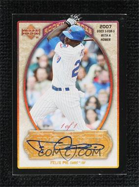 2007 Upper Deck Exquisite Rookie Signatures - Rookie Heroes - Autographs Gold Spectrum #RH-FP5 - Felix Pie /1