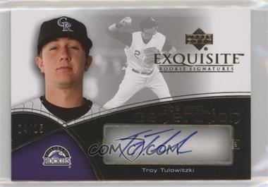 2007 Upper Deck Exquisite Rookie Signatures - The Next Generation - Gold #TNG-TT - Troy Tulowitzki /15