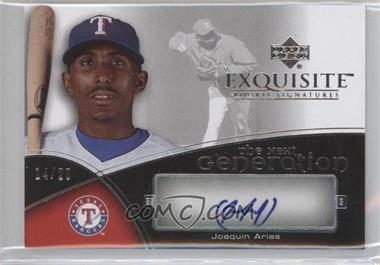 2007 Upper Deck Exquisite Rookie Signatures - The Next Generation #TNG-JA - Joaquin Arias /20