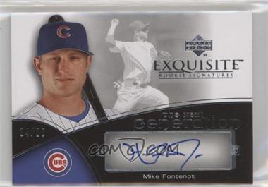 2007 Upper Deck Exquisite Rookie Signatures - The Next Generation #TNG-MF - Mike Fontenot /20