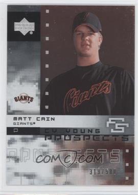 2007 Upper Deck Future Stars - Cy Young Prospects #CY-MC - Matt Cain /500