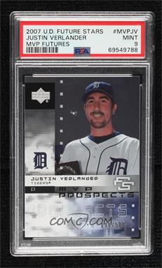 2007 Upper Deck Future Stars - MVP Prospects #MVP-JV - Justin Verlander /500 [PSA 9 MINT]