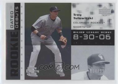 2007 Upper Deck Future Stars - Rookie Dated Debuts #RD-TT - Troy Tulowitzki /999