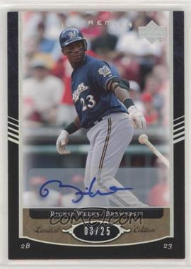 2007 Upper Deck Premier - [Base] - Autographs #178 - Rickie Weeks /25