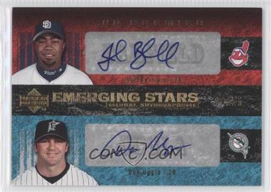 2007 Upper Deck Premier - Emerging Stars Dual Autographs - Gold #ES2-BU - Dan Uggla, Josh Barfield /25